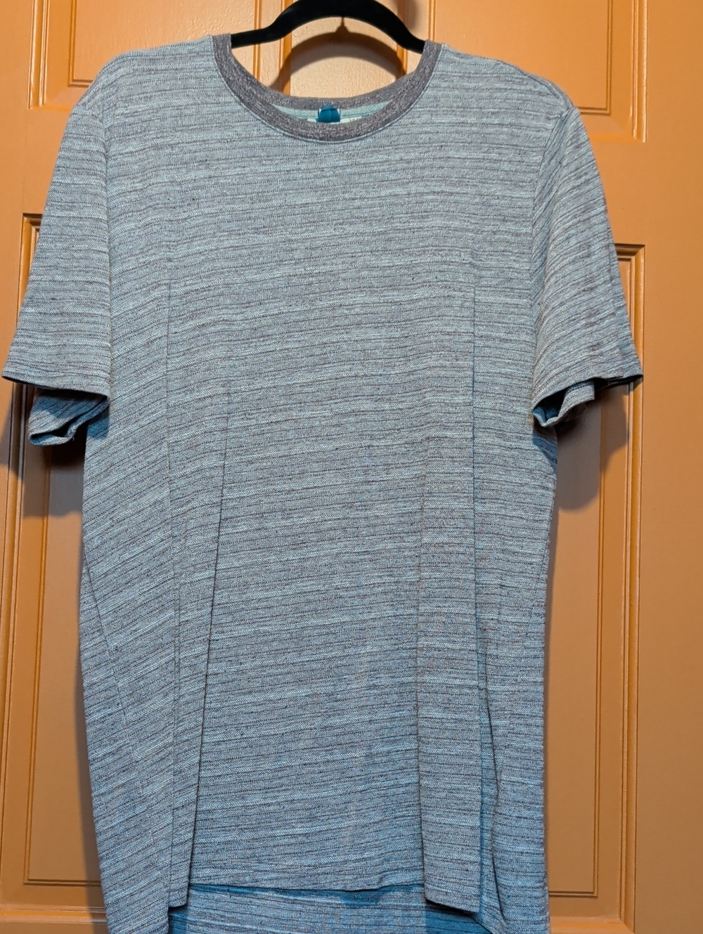 Men's Heathered Pinkish Crewneck T-Shirt